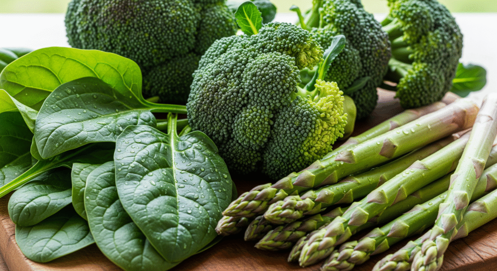 légumes verts frais